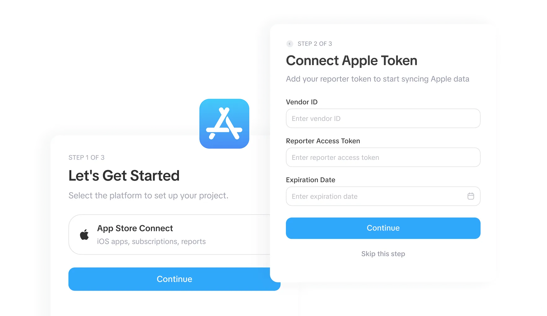 Dashboard with instant and no developer setup