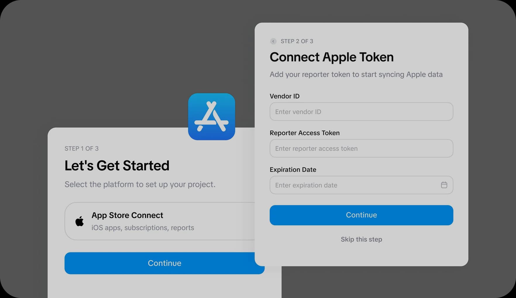 Dashboard with instant and no developer setup